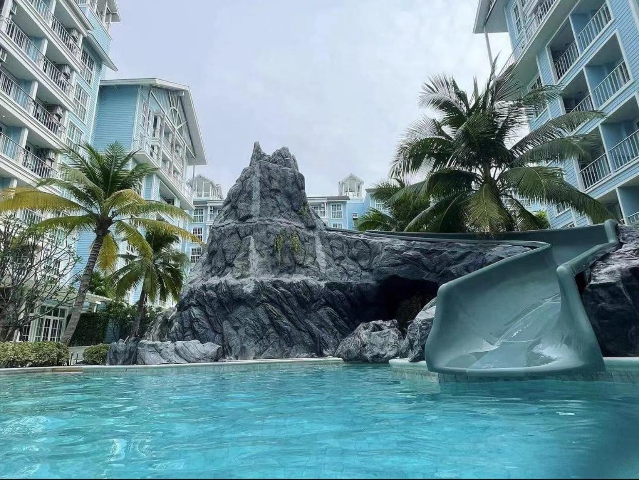 Grand Florida芭提雅带免费游泳池温泉桑拿浴和健身房瑜伽室私家海滩公寓e206 На Джомтьен Экстерьер фото
